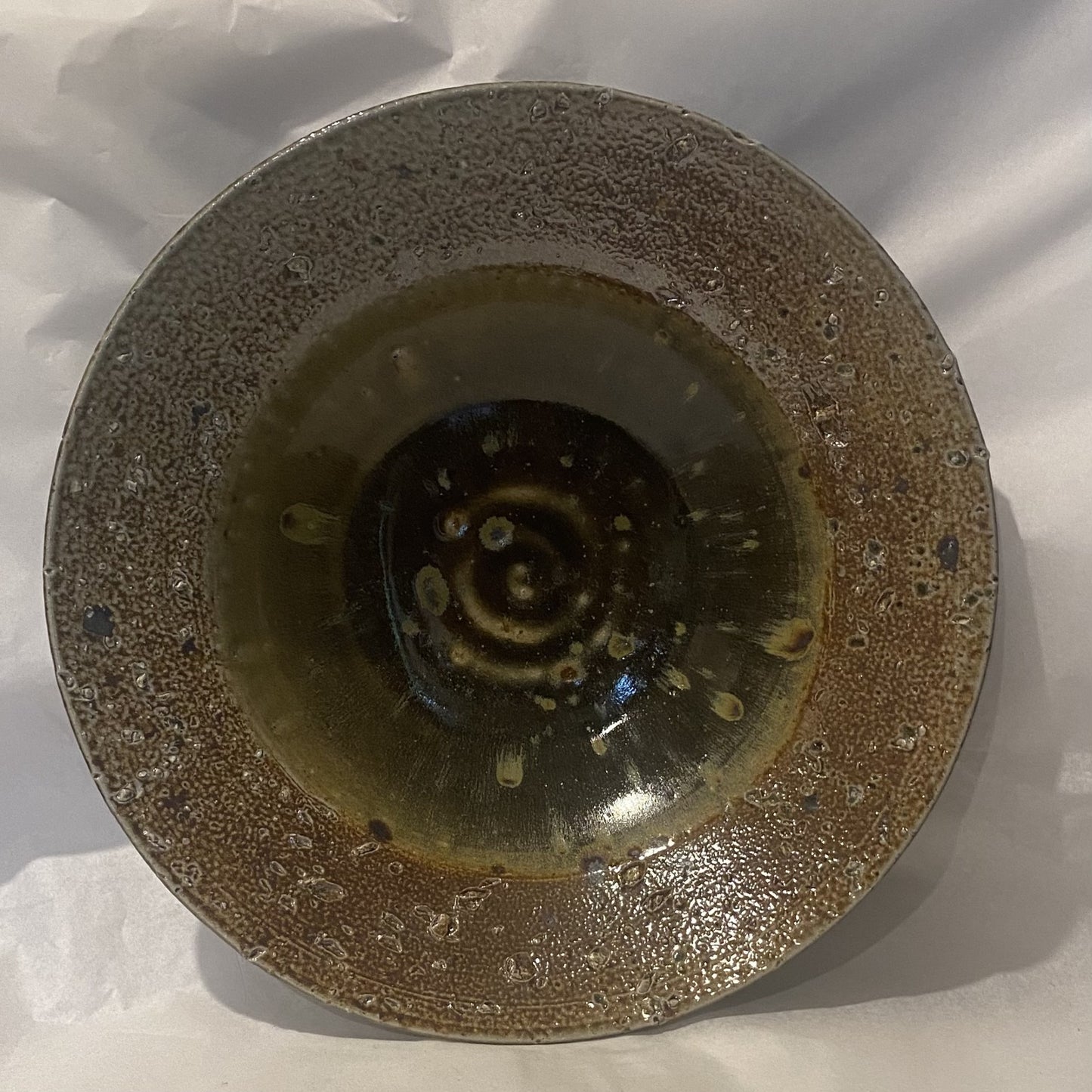 Serving Bowl - salt fired bowl 135