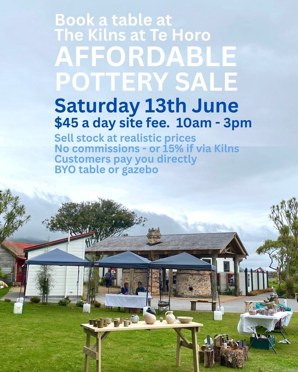 Affordable Pottery Sale - table Saturday 13th June
